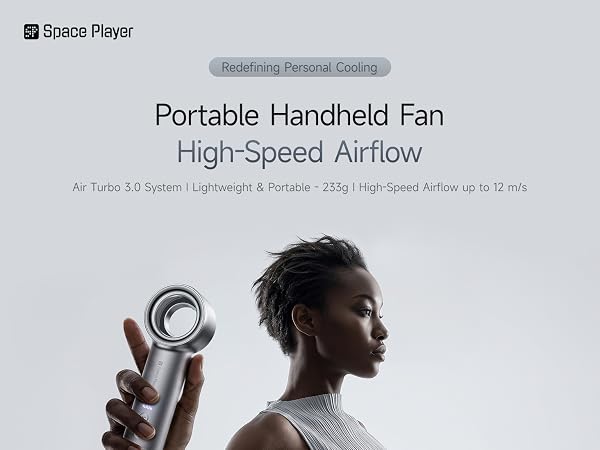 Space Player Bladeless Handheld Fan