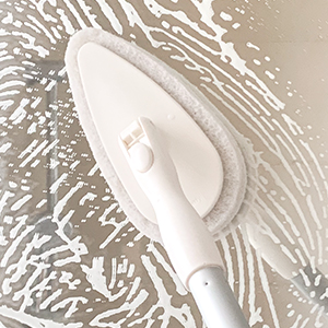 bath and shower scrubber tile scrubber with long handle