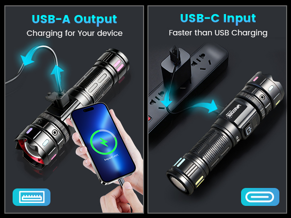 flashlight battery powere