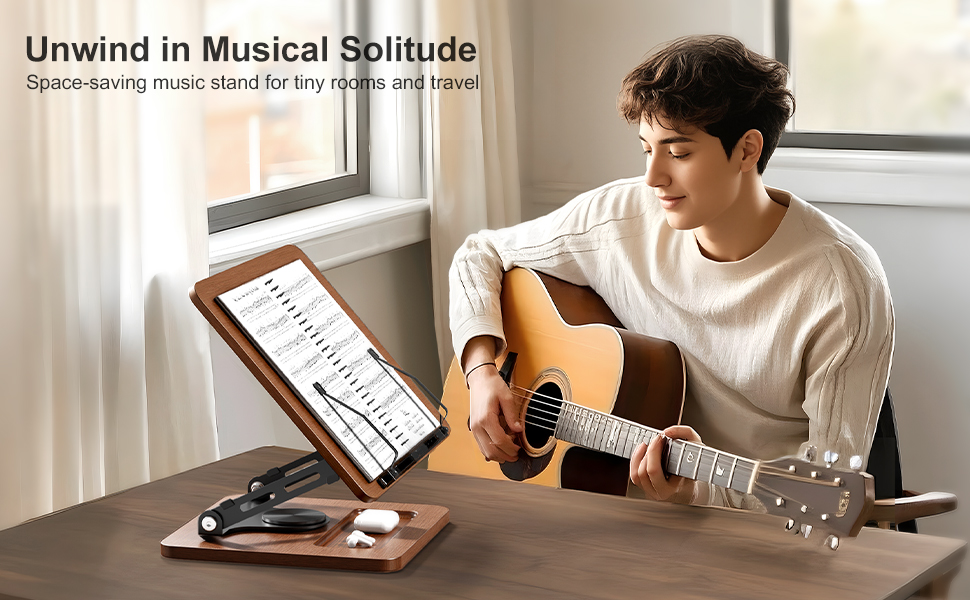 music stand book holder