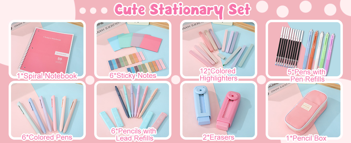 Aesthetic School Supplies