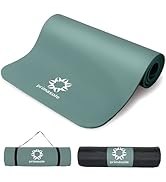 Primasole 1/2 Thick Exercise Mat with Carry Strap &amp; Case Mat for Yoga Pilates Fitness at Home and...