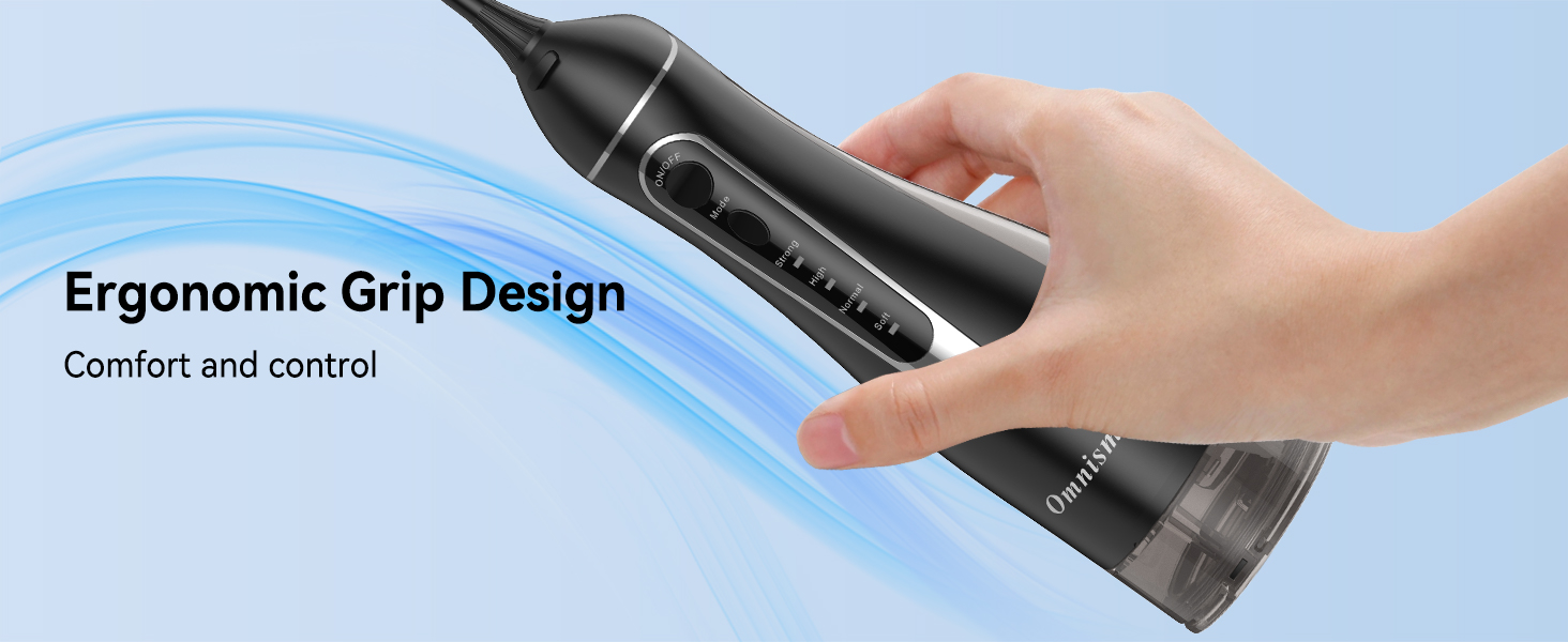 Rechargeable Water Dental Picks for Cleaning - Black