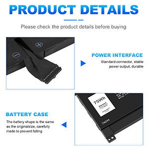 DELL XPS 15 9575 Precision 5530 2-in-1 Series Notebook battery