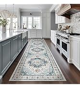 Madane Runner Rugs for Hallway 2x10 Long Washable Non-Slip Hallway Runner Rug Low-Pile Stair Kitc...