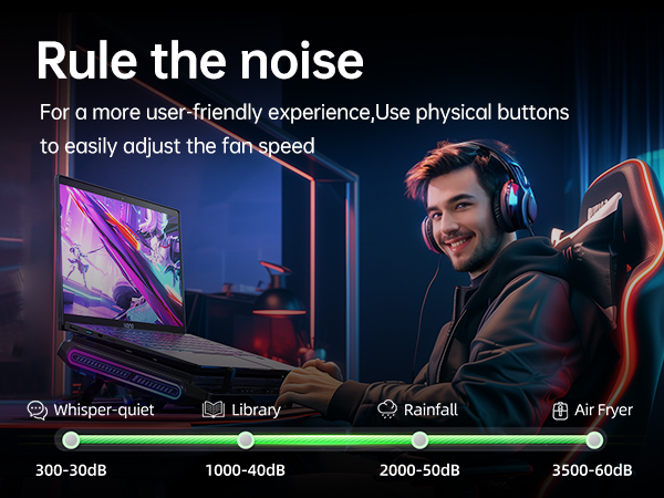 Rule the noise by action buttons