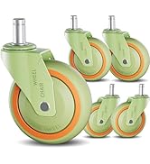 TESUMI Anti-Tangle Office Chair Wheels 3 Inch Roller Blade Wheels Caster Replacement, Universal F...