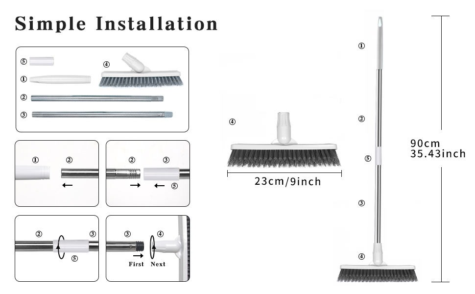 grout brush Installation