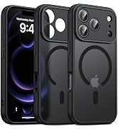 Oterkin Magnetic for iPhone 17 Pro Max Case Matte, Upgraded Full Camera Protection Compatible wit...