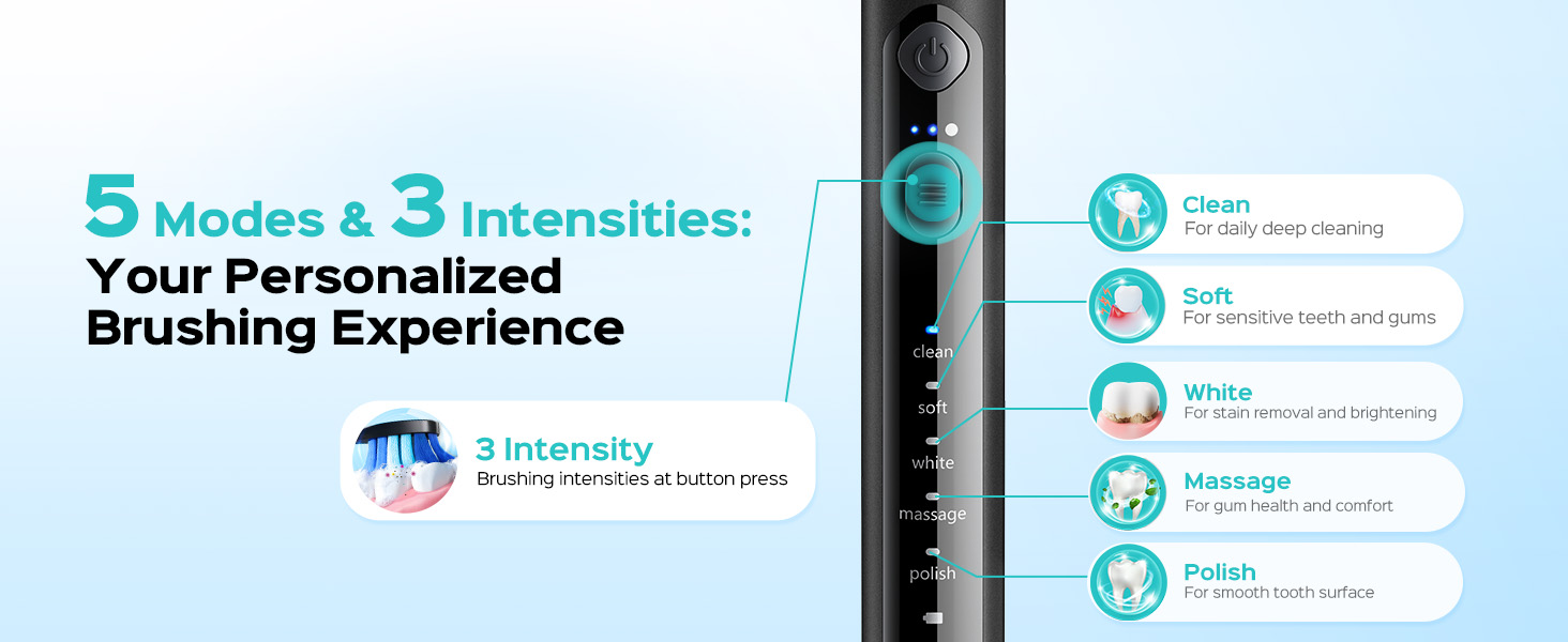 electric toothbrush with water flosser