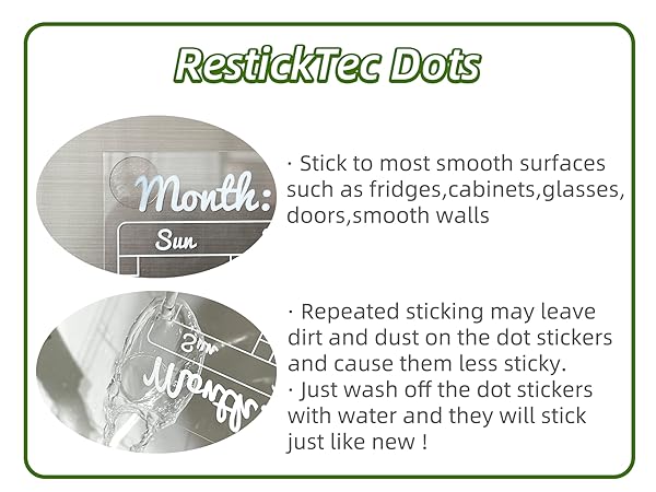 repeated sticking dot stickers
