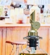 TERESRY Olive Oil Dispenser Spout, Weighted Liquor Pour Spout, Syrup Dispenser Spout, Stainless S...