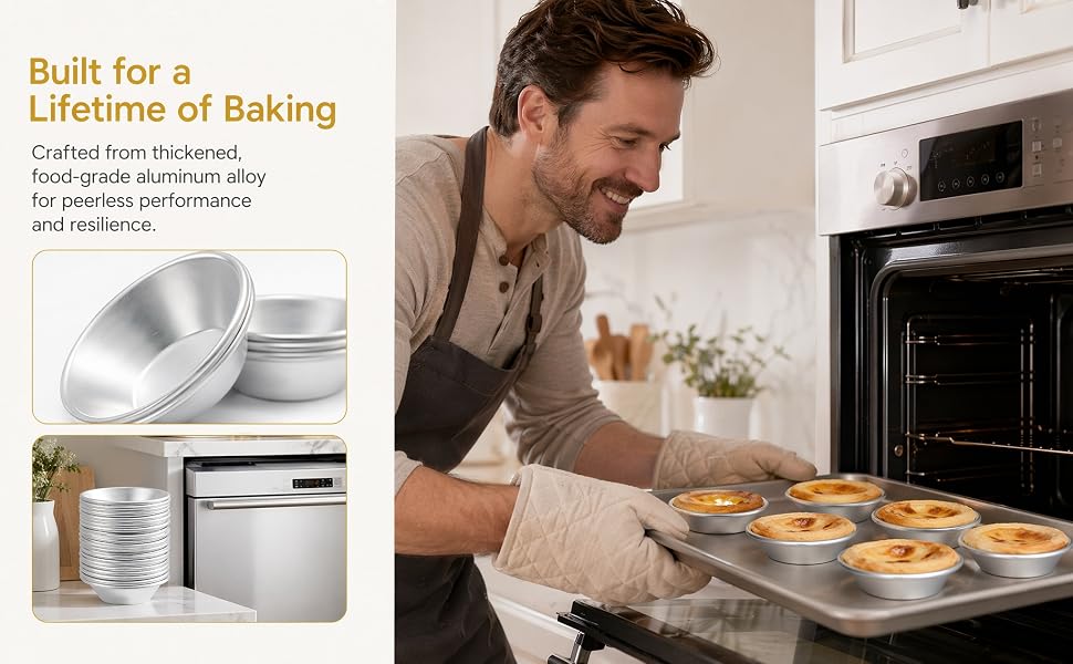 Nonstick Egg Tart Molds