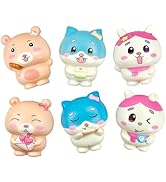6pcs Bear Cat Rabbit Squishies Toys Cute Stress Relief Slow Rising Fidget Toys for Kids Adults Pa...