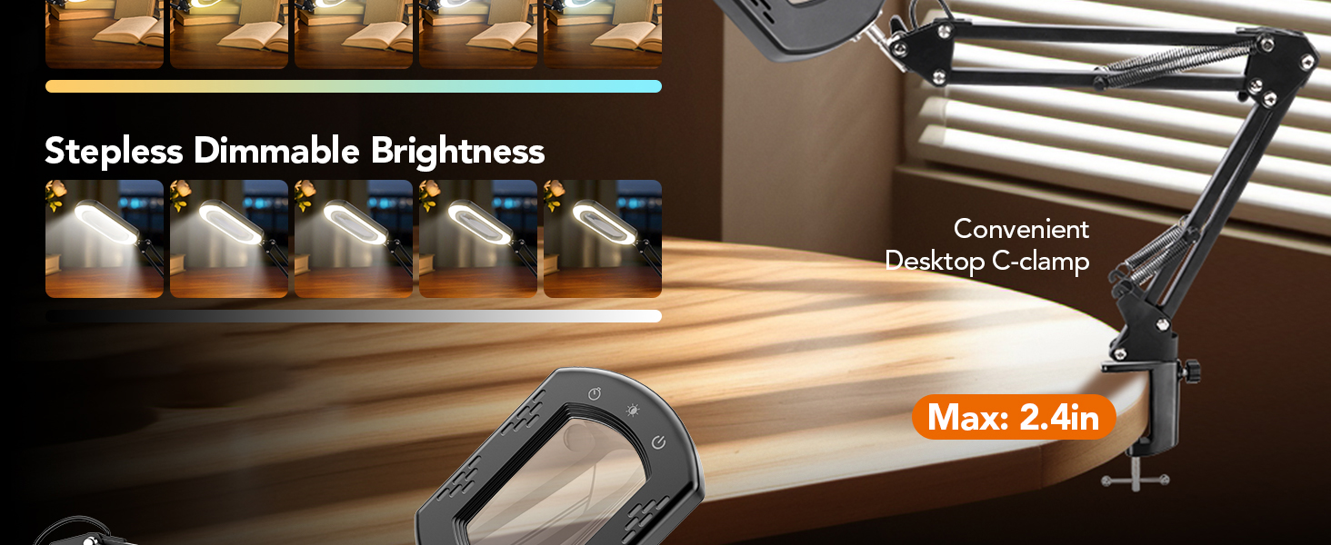 lighted magnifying glass