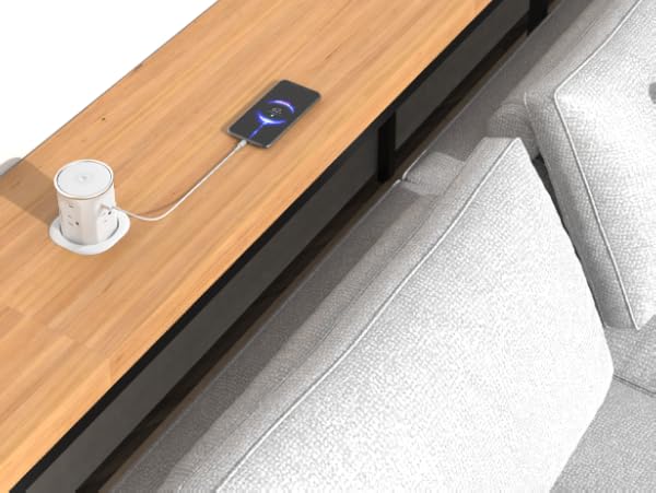 Pop Up Countertop Outlet with 15W Wireless Charger