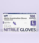 Supmedic 3.5 mil nitrile medical Blue Violet Purple glove, 100 pcs
