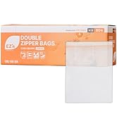 [EZ'n] Standard Double Zipper Food Storage Bags – Durable, BPA-Free, Leakproof &amp; Freezer Safe Res...