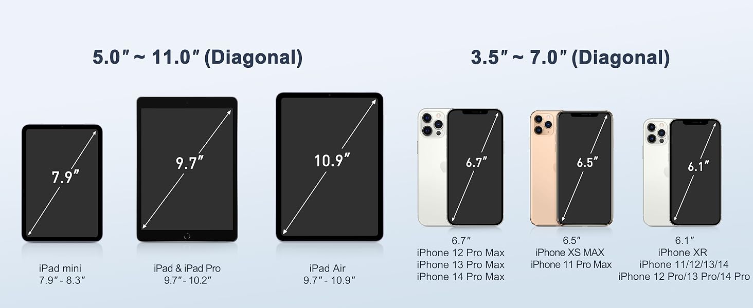 Long Arm Aluminum Tablet Stand