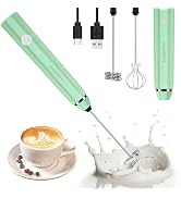 Philorn Milk Frother Wand Handheld Rechargeable Electric Whisk Coffee Drink Mixer, Mini Foamer fo...