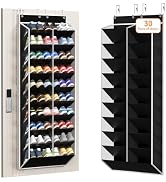 KEEPJOY 20-30 Pairs Over the Door Shoe Organizer, Mesh Hanging Shoe Rack for Door Storage with 20...