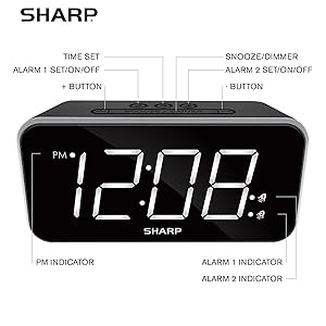 Easy to Use controls design clock kids adults cable box kitchen