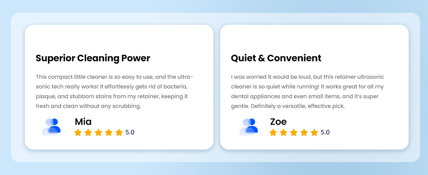 ultrasonic denture cleaner