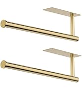 CHIKESI Paper Towel Holder Under Cabinet, Self-Adhesive,No Drilling, Stainless Steel, Wall-Mounte...