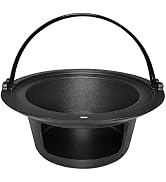 Upgrade Cast Iron Ash Can with Handle, Quantfire Charcoal Ash Basket Big Green Egg Accessories Mu...