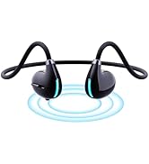 IHAO Open Ear Earbuds Air Conduction Headset Wireless Bluetooth Sport Headphones with Mic Earphon...