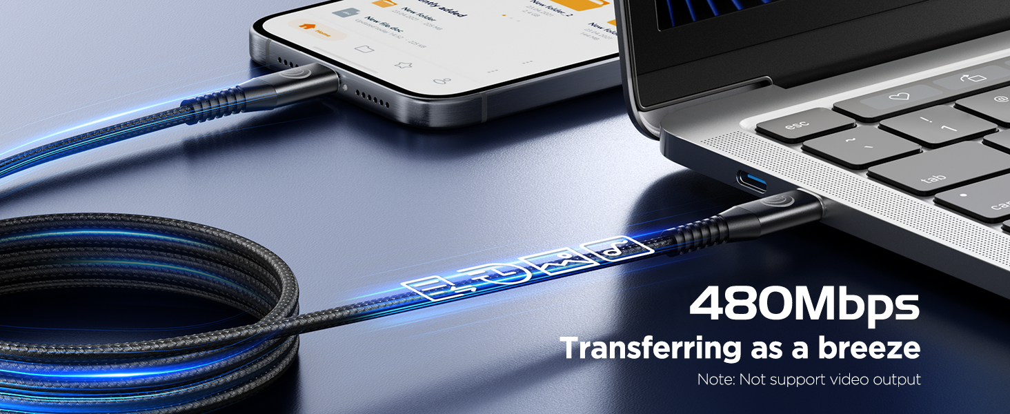 USBC to USBC 100W [6ft/2 Pack] USB C to USB C Fast Charging Cable Braided C to C Charger Cord