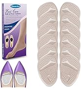 6 Pairs Metatarsal Pads Heels Inserts Gel Ball of Foot Cushions for Women, Invisible Adhesive For...