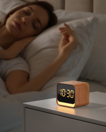 Wooden Sound Machine Alarm Clock