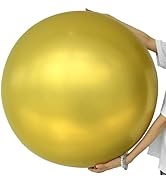Adeyoo 36 Inch Metallic Gold Balloons - Large Gold Balloons Giant Jumbo Chrome Gold Latex Balloon...