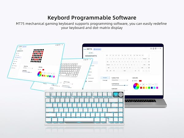 MT75 75% Wireless Mechanical Gaming Keyboard, Keyboard custom