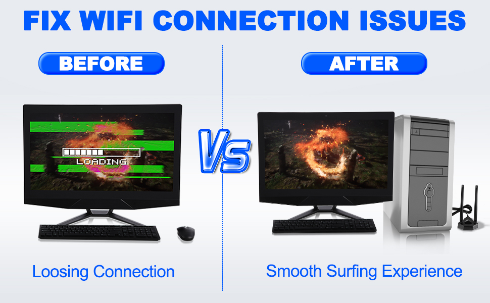 wifi 6 gaming antenna for pc desktop