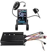 CHEOTIME 72V 80A Controller Kit, Brushless Motor Controller and M5 LCD Display with Thumb Throttl...