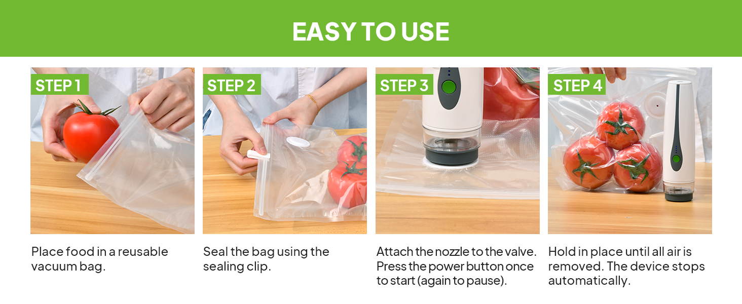 Compact Vacuum Sealer for Food