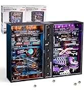 ROKR 2 in 1 Electric Marble Run, 3D Plastic Puzzles for Adults, Metal Model DIY Miniature Buildin...