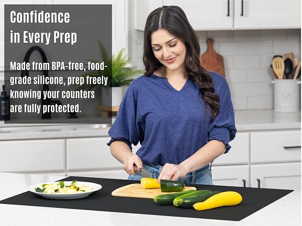 protector mesa silicone place mat silicone mats for resin cooking mat for countertop 
