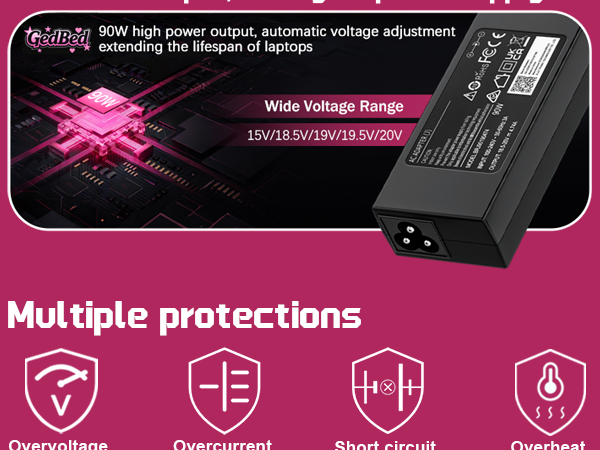 90W Universal laptop charger