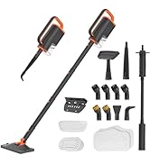 HelpX Steam Mop Cleaner with Detachable Handheld Steamer, 20 in 1 Steam Cleaner with Multiple Acc...