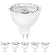 MR16 LED Light Bulbs G5.3 Base 5W Light Bulbs 6000K Spotlight, Non-Dimmable,110V, 5W LED Replacem...