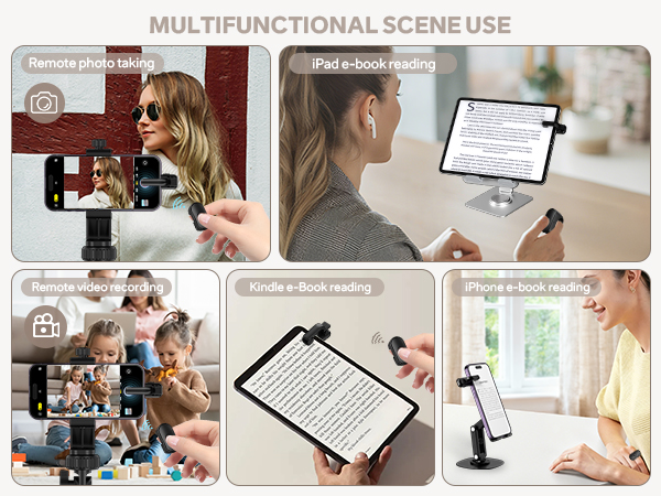 Remote Control Page Turner Ring for Kindle Paperwhite Oasis Scribe Kobo eReaders