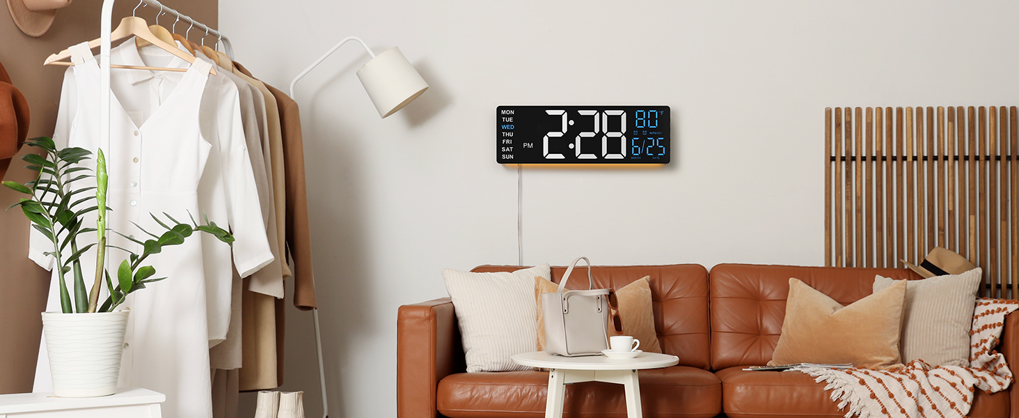 digital wall clock