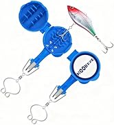 HOOK-EZE 4-in-1 Fishing Knot Tying Tool, Treble Hook Covers Keeps Lures Safe, Hook Sharpener, Lur...