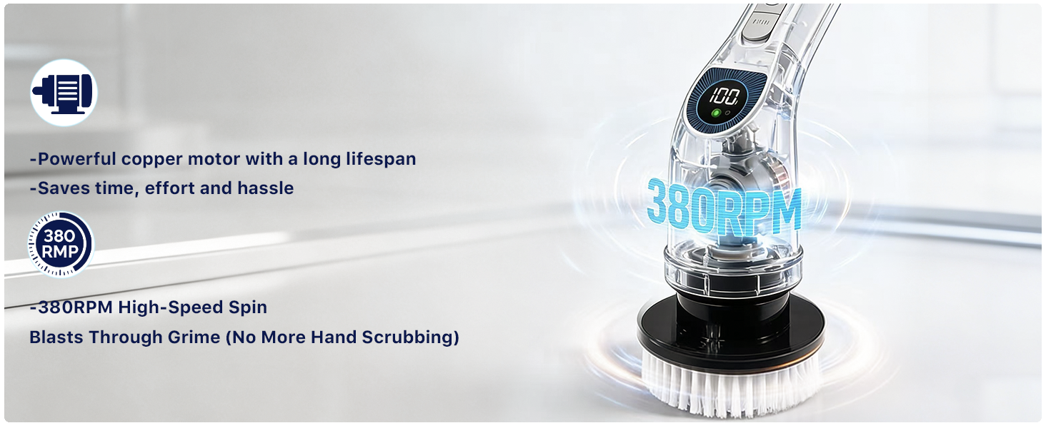 spin scrubber for cleaning bathroom