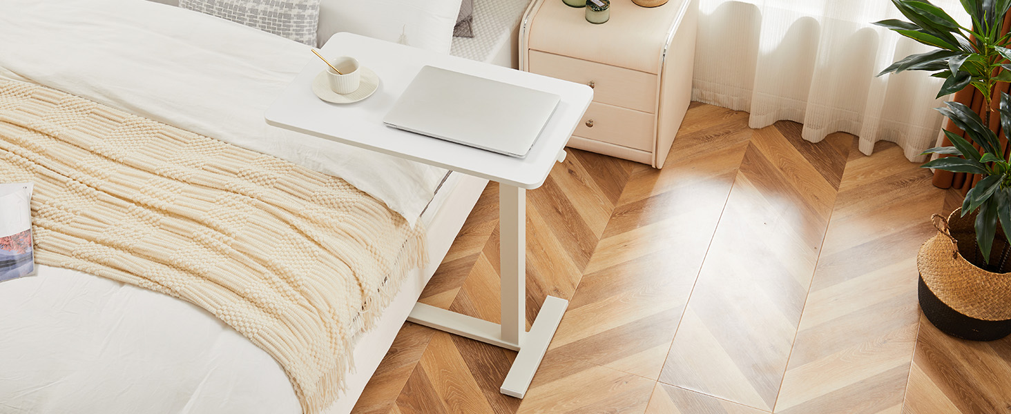 Overbed Bedside Rolling Laptop Table for Home &amp;amp; Medical