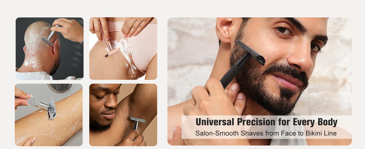 safety razor single blade razor double edge razor reusable metal 1 one blade razor