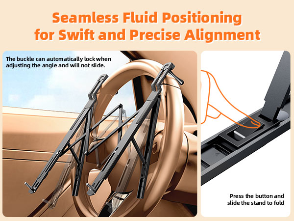 Car Laptop Mount Steering Wheel Tray Holder